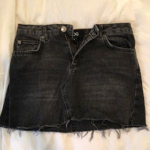 BDG black denim skirt